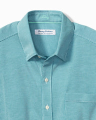 Big & Tall San Lucio Sol Stripe Stretch Knit Shirt - Tourmaline Glaze