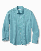 Big & Tall San Lucio Sol Stripe Stretch Knit Shirt - Tourmaline Glaze