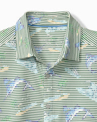 Big & Tall Costa Wave Del Marlin IslandZone Camp Shirt - Tropical Fern