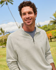 Big & Tall North Port Half-Zip Sweatshirt - Coconut Heather