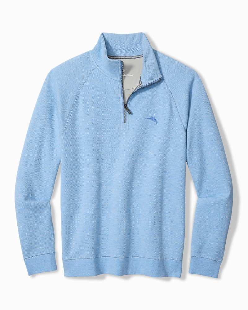 Big & Tall North Port Half-Zip Sweatshirt - Big Sky Blue Heather