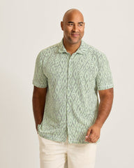Big & Tall Costa Wave Diamond Club IslandZone Camp Shirt - Rockwell