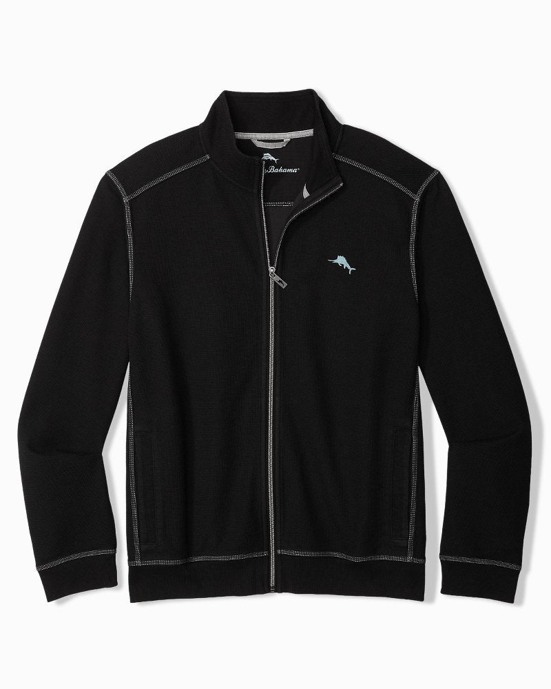 Big & Tall Montego Beach Full-Zip Sweatshirt - Black