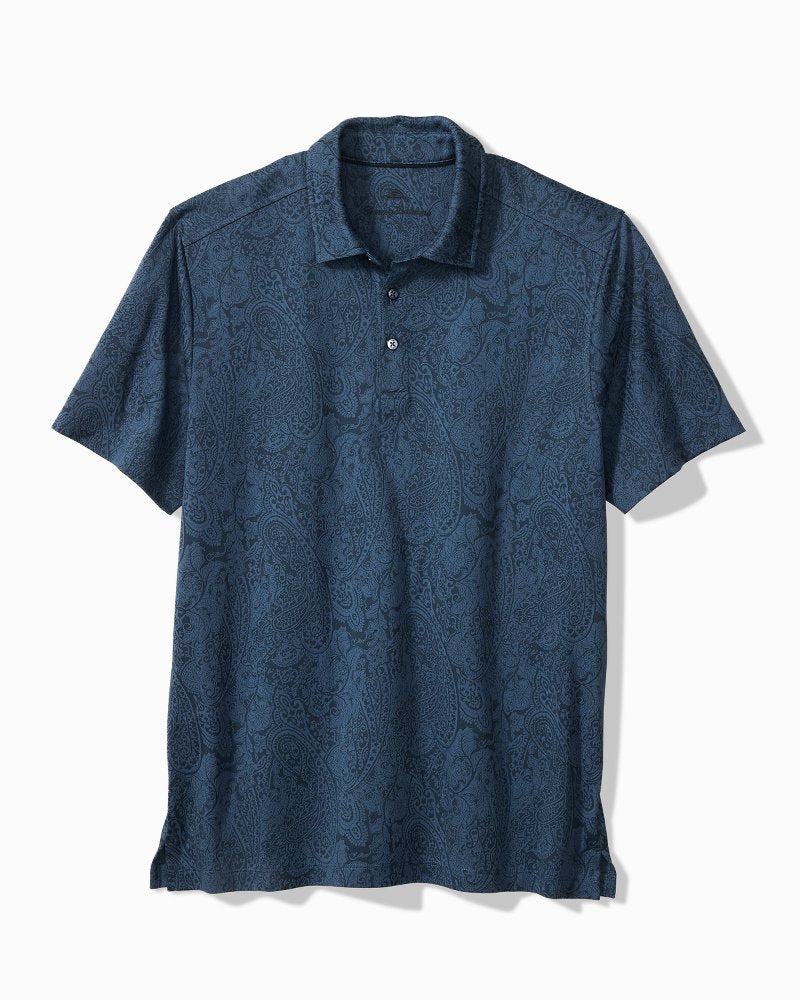 Big & Tall Palisades Paisley Polo - Lake