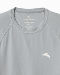Big & Tall Chill Time Bay IslandZone Long-Sleeve Rash Guard - Ultimate Gray