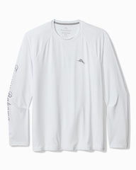 Big & Tall Chill Time Bay IslandZone Long-Sleeve Rash Guard - Bright White