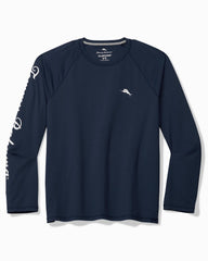 Big & Tall Chill Time Bay IslandZone Long-Sleeve Rash Guard - Maritime