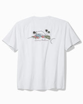 Big & Tall Chill Time Bay IslandZone Short-Sleeve Rash Guard - Bright White