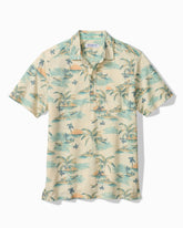 Big & Tall San Lucio Tides Mirage Stretch Knit Polo - Tanned Cream