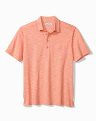 Big & Tall San Lucio Tides Stretch Knit Polo - Light Serape