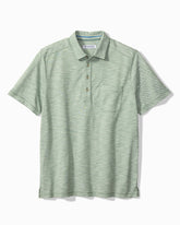 Big & Tall San Lucio Tides Stretch Knit Polo - Oxidize Metal