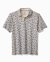 Big & Tall Sardinia Soiree Stretch-Linen Polo - Natural