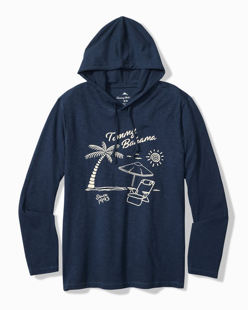 Big & Tall Shady Haven Lux Hoodie - Island Navy