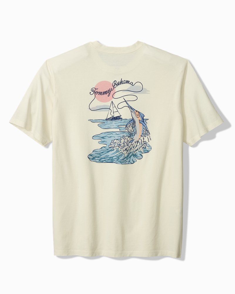 Big & Tall Reel Catch Graphic T-Shirt - Vanilla Ice