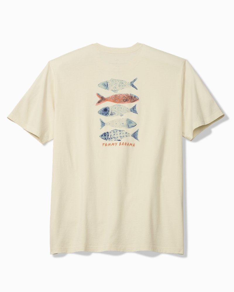 Big & Tall Sardinia Soiree Graphic T-Shirt - Vanilla Ice