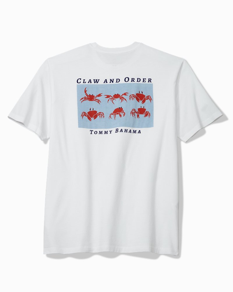 Big & Tall Claw & Order Graphic T-Shirt - White