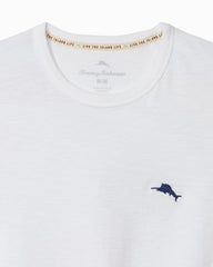 Big & Tall Piña Cabana Long-Sleeve Lux T-Shirt - White