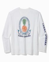 Big & Tall Piña Cabana Long-Sleeve Lux T-Shirt - White