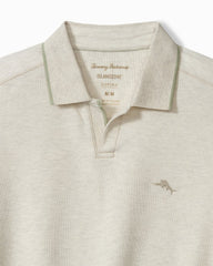 Big & Tall Emfielder Johnny Collar IslandZone Polo - Arctic Wind Heather