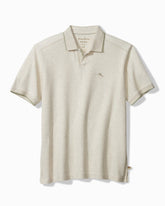 Big & Tall Emfielder Johnny Collar IslandZone Polo - Arctic Wind Heather