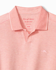 Big & Tall Emfielder Johnny Collar IslandZone Polo - Passion Peach Heather