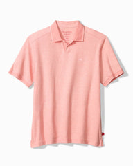 Big & Tall Emfielder Johnny Collar IslandZone Polo - Passion Peach Heather