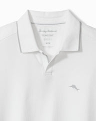 Big & Tall Emfielder Johnny Collar IslandZone Polo - Bright White