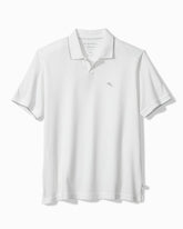 Big & Tall Emfielder Johnny Collar IslandZone Polo - Bright White