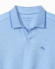 Big & Tall Emfielder Johnny Collar IslandZone Polo - Blue Lapis Heather