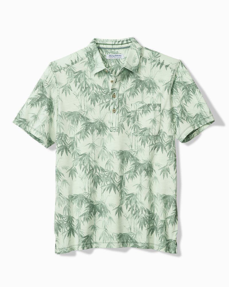 Big & Tall San Lucio Tides Bamboo Stretch Knit Polo - Oxidize Metal