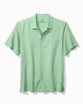Big & Tall Coastal Breeze Check IslandZone Camp Shirt - Zephyr Green