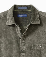 Big & Tall Coastline Cord Stretch Sun Fade Shirt - Noble