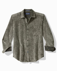 Big & Tall Coastline Cord Stretch Sun Fade Shirt - Noble