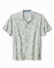 Big & Tall Vinca Vines Cotton-Blend Camp Shirt - Cold Air