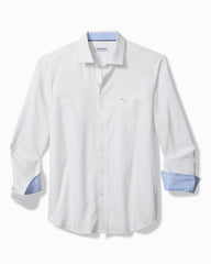 Big & Tall Sarasota Stretch Ventura Coast IslandZone Shirt - White