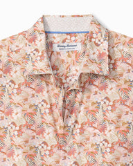 Big & Tall Sarasota Stretch Breeze Blooms IslandZone Shirt - Dew Drop