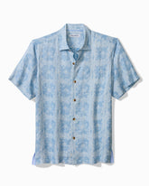 Big & Tall Bandana Breeze Linen Shirt - Dusk Blue