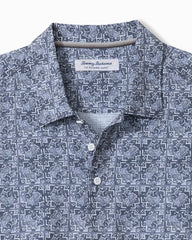 Big & Tall Bahama Coast Flora Tiles IslandZone Polo - Dusk