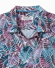 Big & Tall Bahama Coast Palm Mirage IslandZone Camp Shirt - Belle Blue