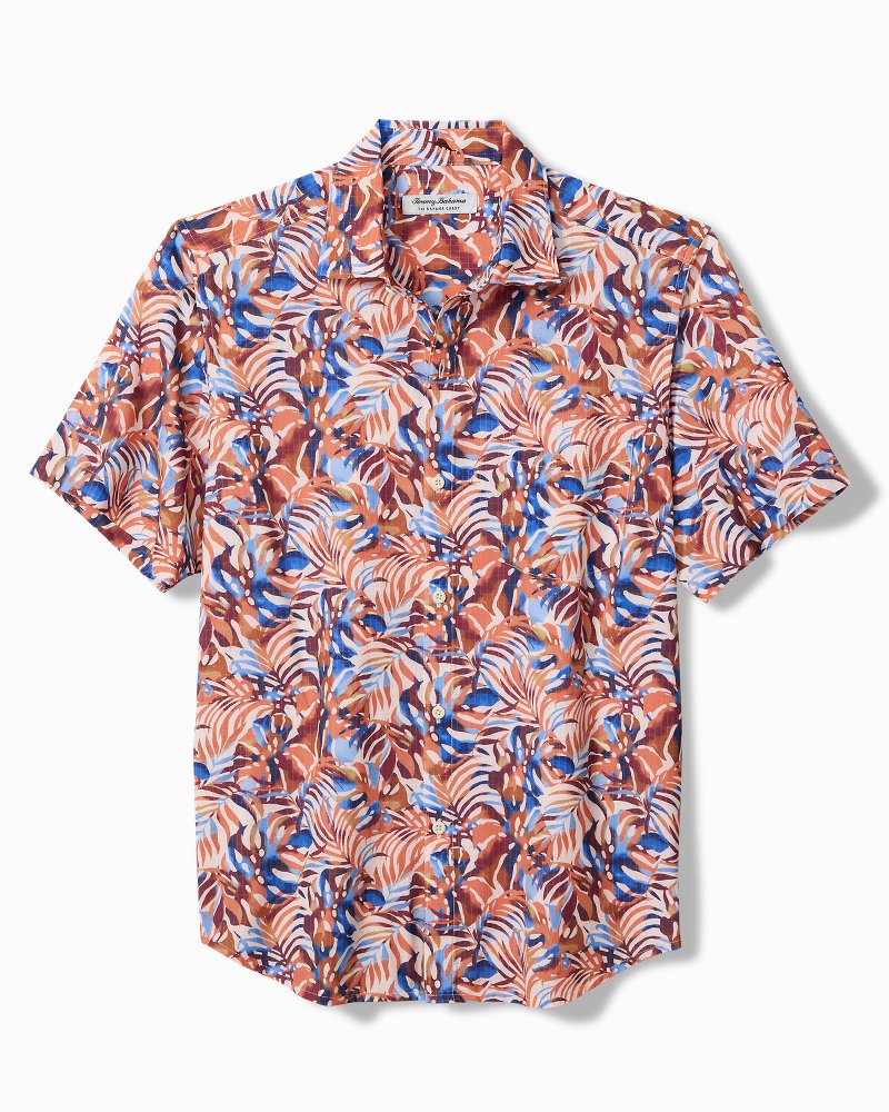 Big & Tall Bahama Coast Royal Palms IslandZone Shirt - Majorca