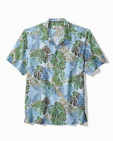 Big & Tall Coastal Ease Jade Jungle IslandZone Camp Shirt - Solitude