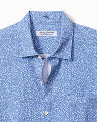 Big & Tall Bahama Coast Dot Drift IslandZone Shirt - Lakewater