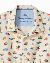 Big & Tall Wave Surfer Silk Camp Shirt - Continental