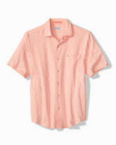Big & Tall Nova Wave Cotton-Blend Short-Sleeve Shirt - Melonie