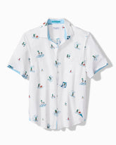 Big & Tall Nova Wave Pineapple Pete Cotton-Blend Shirt - White