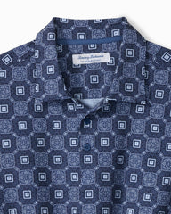 Big & Tall Bahama Coast Barcelo Tiles IslandZone Polo - Eclipse