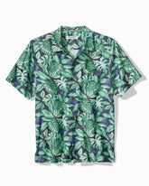 Big & Tall Coastal Ease Tropic Fringe IslandZone Camp Shirt - Coastline