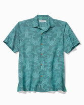 Big & Tall Coastal Ease Feeling Koi-Ful IslandZone Camp Shirt - Summer Aqua