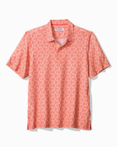 Big & Tall Bahama Coast Wild Waves IslandZone Polo - Desert Poppy