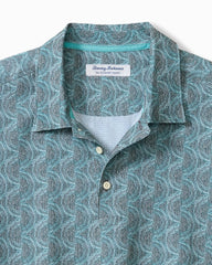 Big & Tall Bahama Coast Wild Waves IslandZone Polo - Graphite Gray